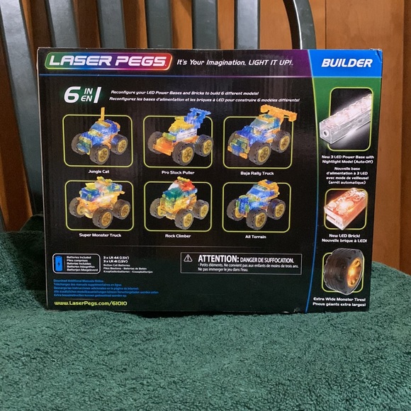 LASER PEGS 🆕. “IT’S YOUR IMAGINATION. LIGHT IT UP”- SUPER MONSTER TRUCK - Picture 5 of 7